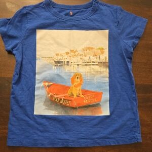 Crewcuts Blue Tee with Nantucket Dog Print